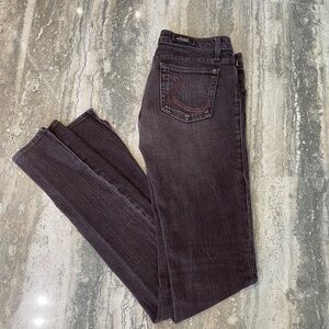 ROCK AND REPUBLIC BROWN SKINNY DENIM